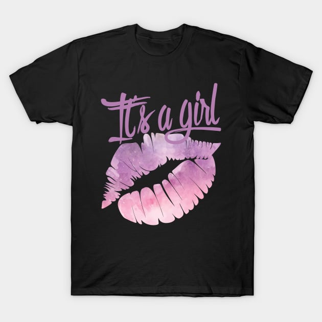 Gender Reveal It's a Girl T-Shirt by avshirtnation